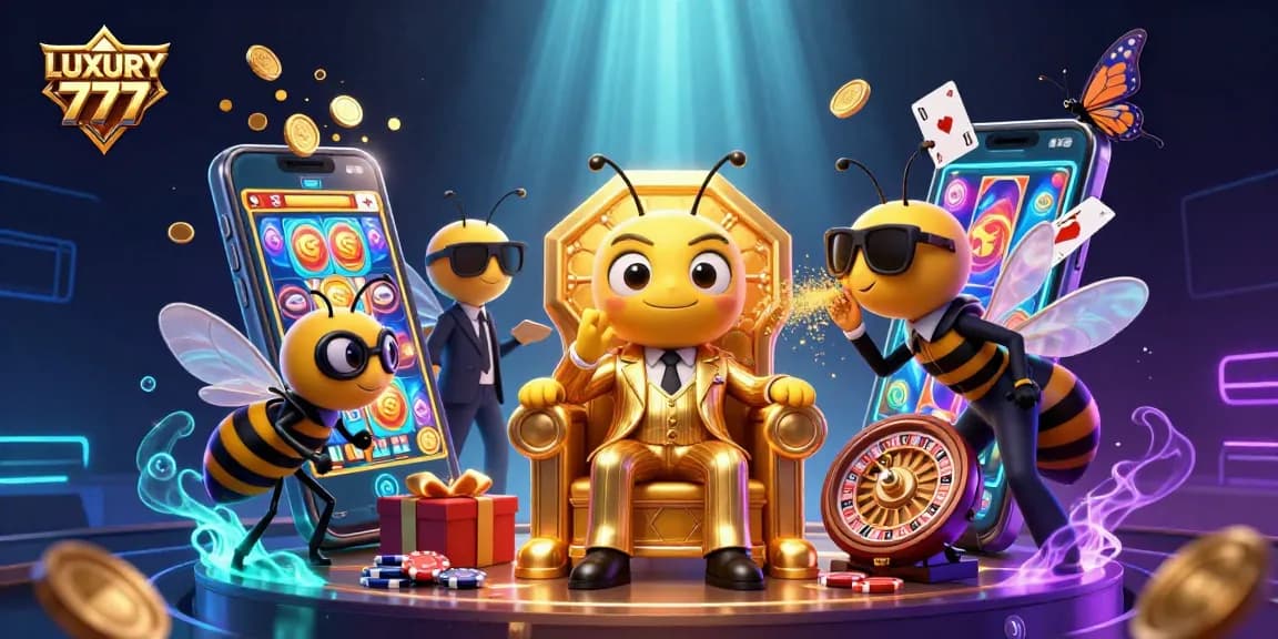 Menangkan jackpot besar di LUXURY 777 dengan bumblebee bos mafia dan permainan kasino yang meriah.