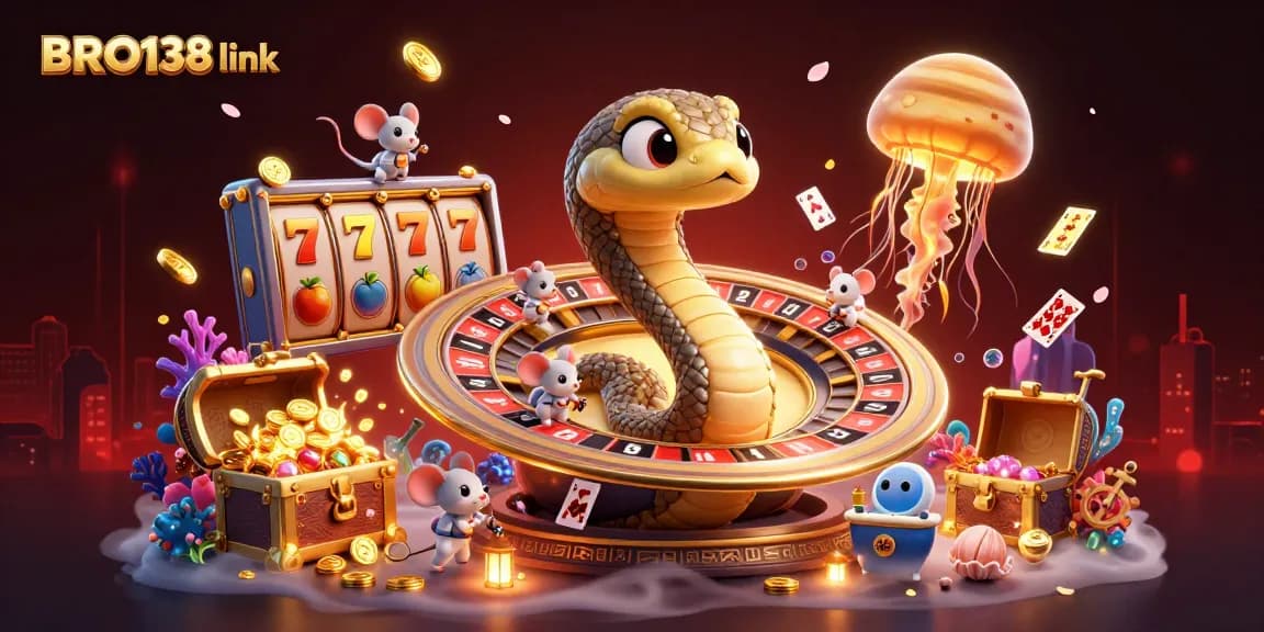 Engage with BRO138 link as astronaut mice bet on a roulette wheel in space, encapsulating thrilling online slots.