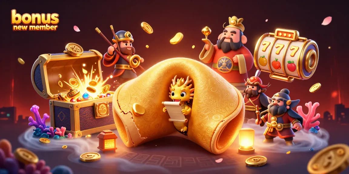 Engage with bonus new member offers through dynamic 3D golden casino characters exploring rich gambling treasures.