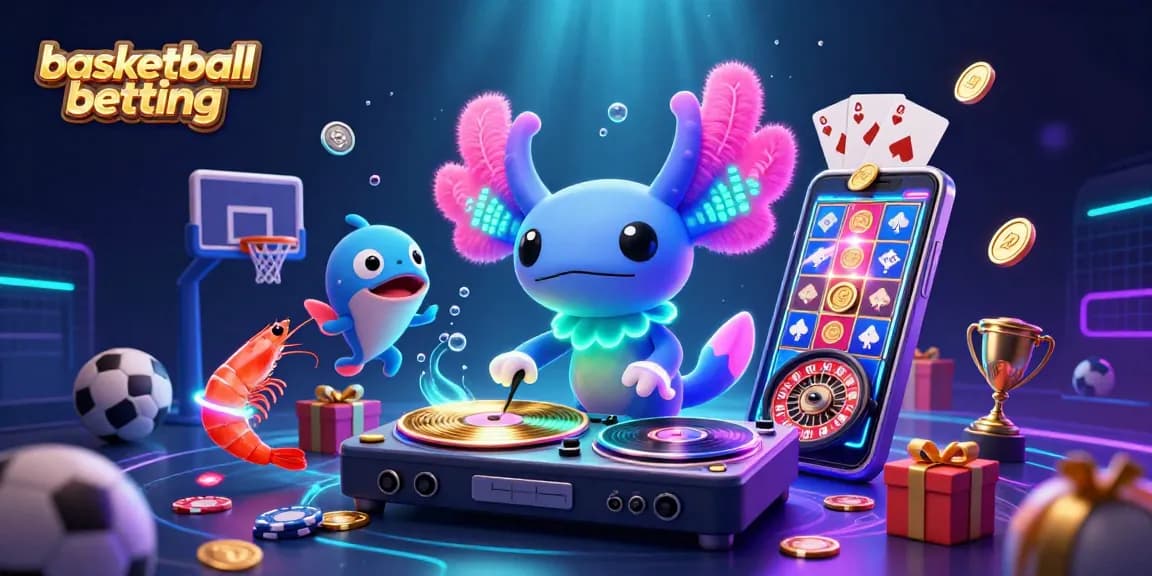 Experience thrilling basketball betting with vibrant 3D characters and gaming elements coming alive.