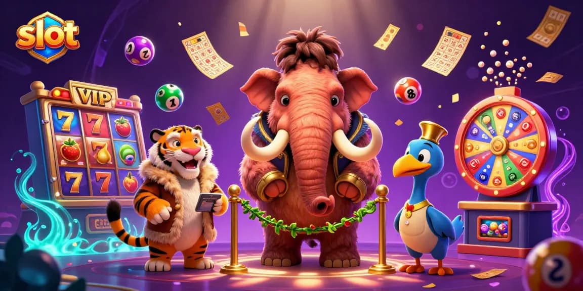 Memenangkan slot dengan burung dodo dan mammoth bouncer di kasino yang penuh warna