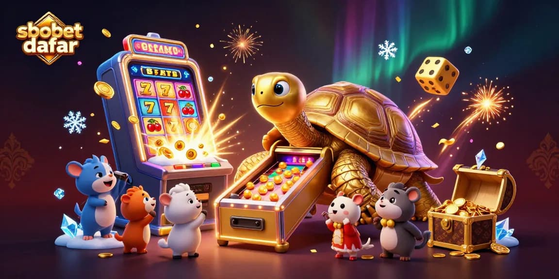 Engage in sbobet daftar with a vibrant casino adventure featuring unique characters and explosive casino elements.
