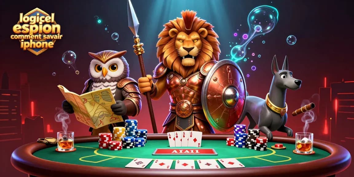 Détectez le logiciel espion comment savoir iphone avec cette illustration animée de jeu de casino