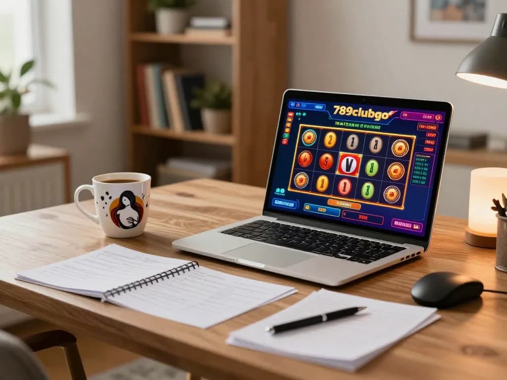 Experience thrilling online gambling at 789clubgo with a cozy home gaming setup.