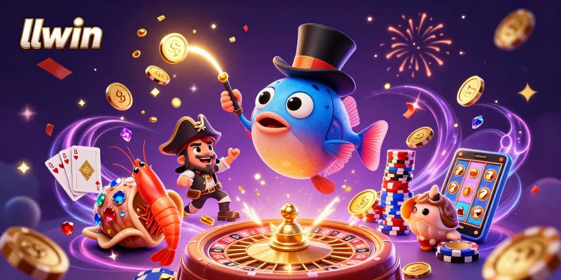Engage with llwin's thrilling casino experience through vibrant winning scenes filled with treasures.