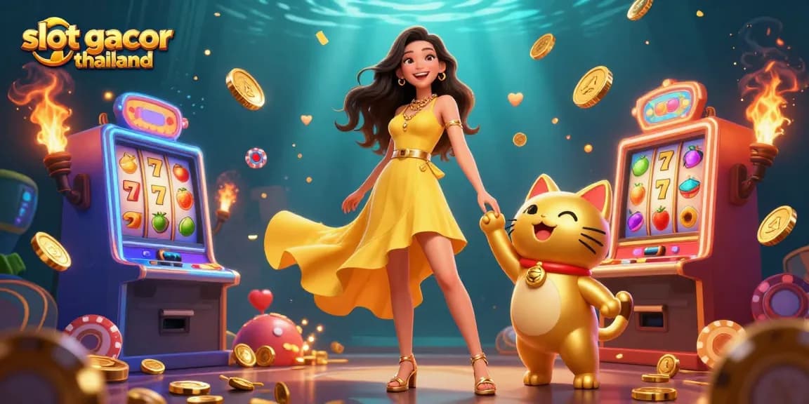 Experience big wins at slot gacor thailand with vibrant 3D visuals and lucky characters.