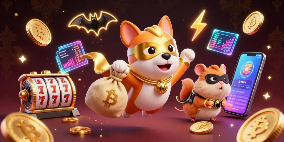 LC 88 superhero dog flying with gold coins, creating excitement in the online casino scene