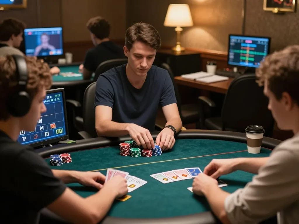 Join the excitement of online gambling at hay88x with digital poker gameplay and engaging atmosphere.