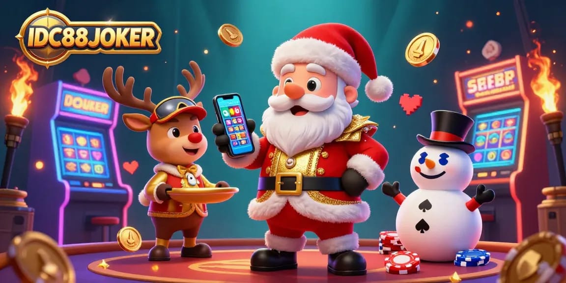 Spin and win on IDC88JOKER's vibrant casino scene filled with jackpots and game excitement!