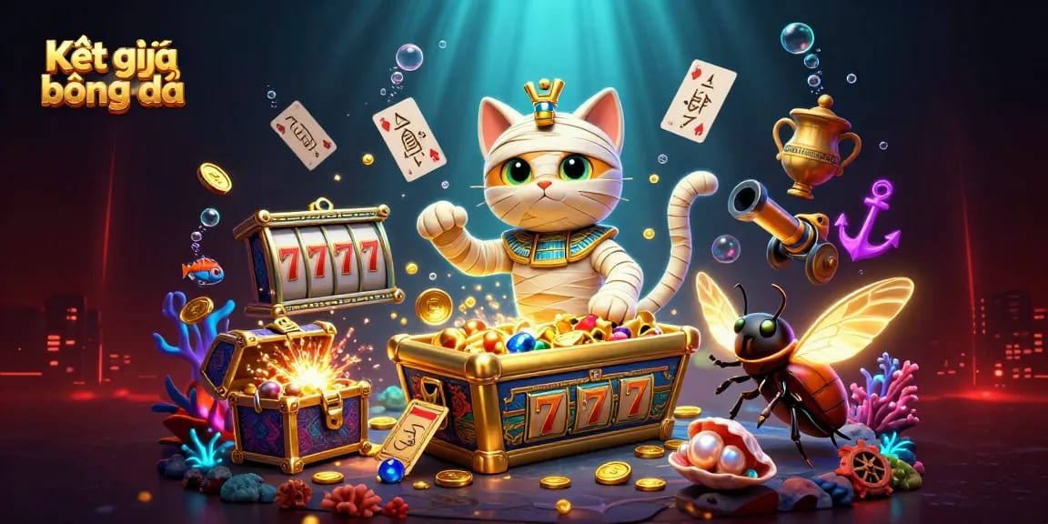 Engage in Kết quả bóng đá with thrilling slot reels and vibrant casino elements