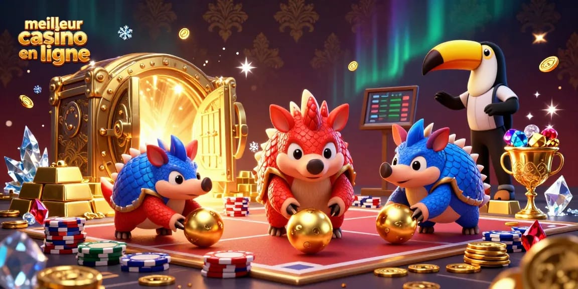 Jouez au meilleur casino en ligne avec des pangolins rivalisant dans un univers de jackpots et de pépites d'or.