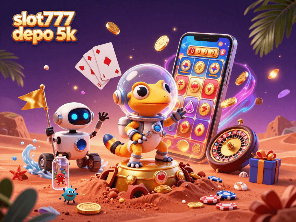 Play exciting slot777 depo 5k as the Martian gecko discovers a hidden casino on Mars.