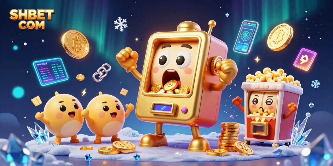 Experience winning thrills at SHBET COM with vibrant golden slot machines and dynamic casino elements.