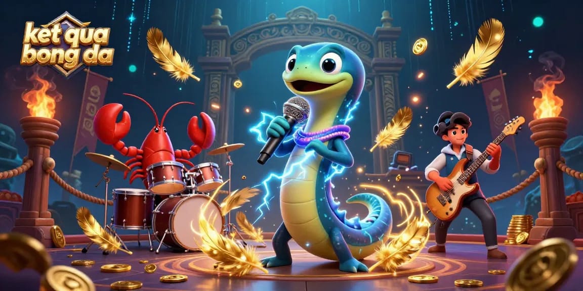 Experience the excitement of ket qua bong da through this vibrant underwater casino scene featuring unique characters.