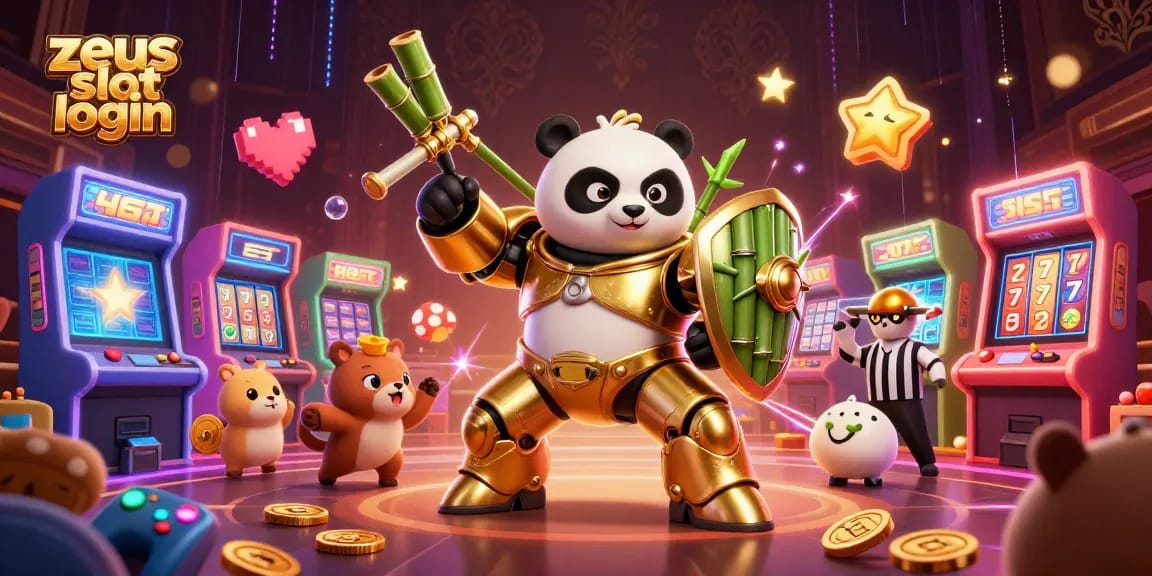 Spin and win with zeus slot login featuring a vibrant casino arena and dynamic anime style.