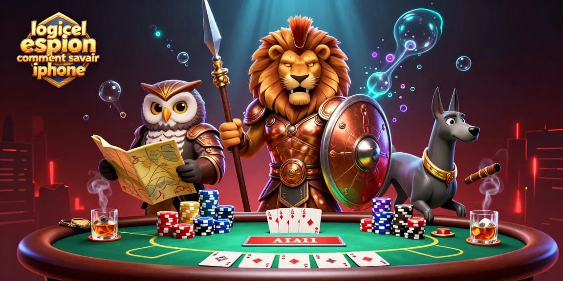 Détectez le logiciel espion comment savoir iphone avec cette illustration animée de jeu de casino