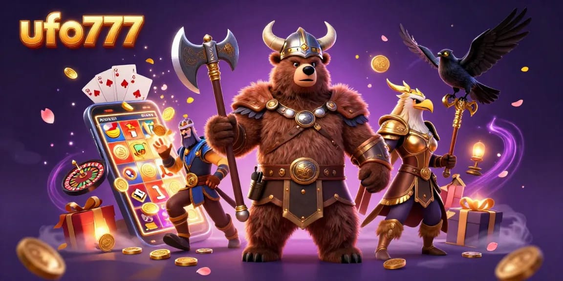 Engage in thrilling slot games with ufo777 featuring Viking and Valkyrie characters.