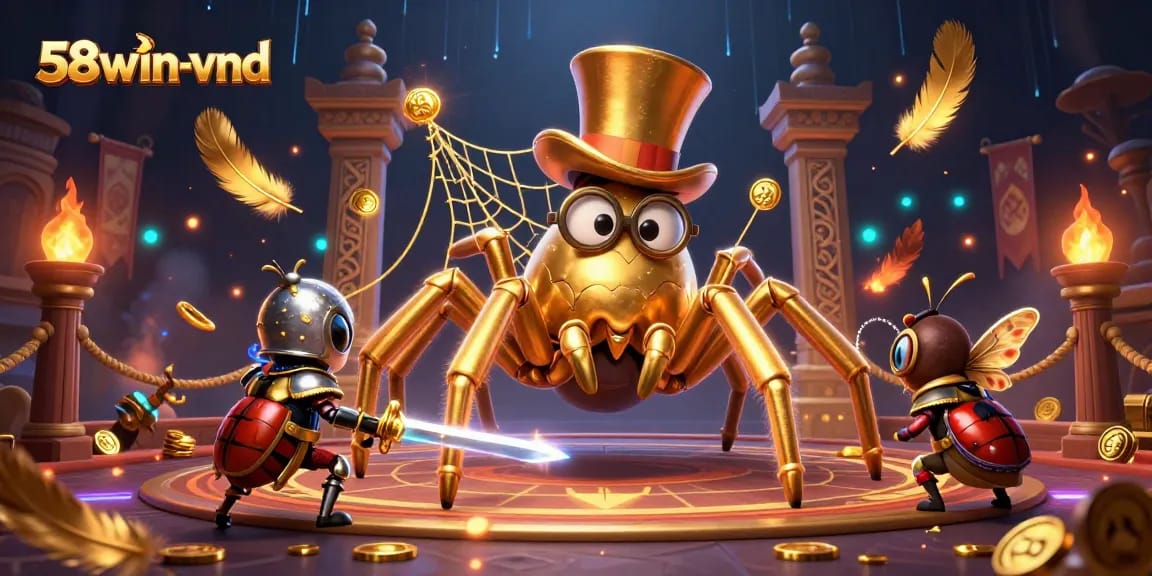 Experience excitement at 58win-vnd with a dramatic casino scene of adventure and gaming action.