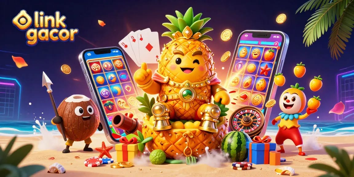 Win big playing slots at link gacor featuring a unique tropical casino scene.