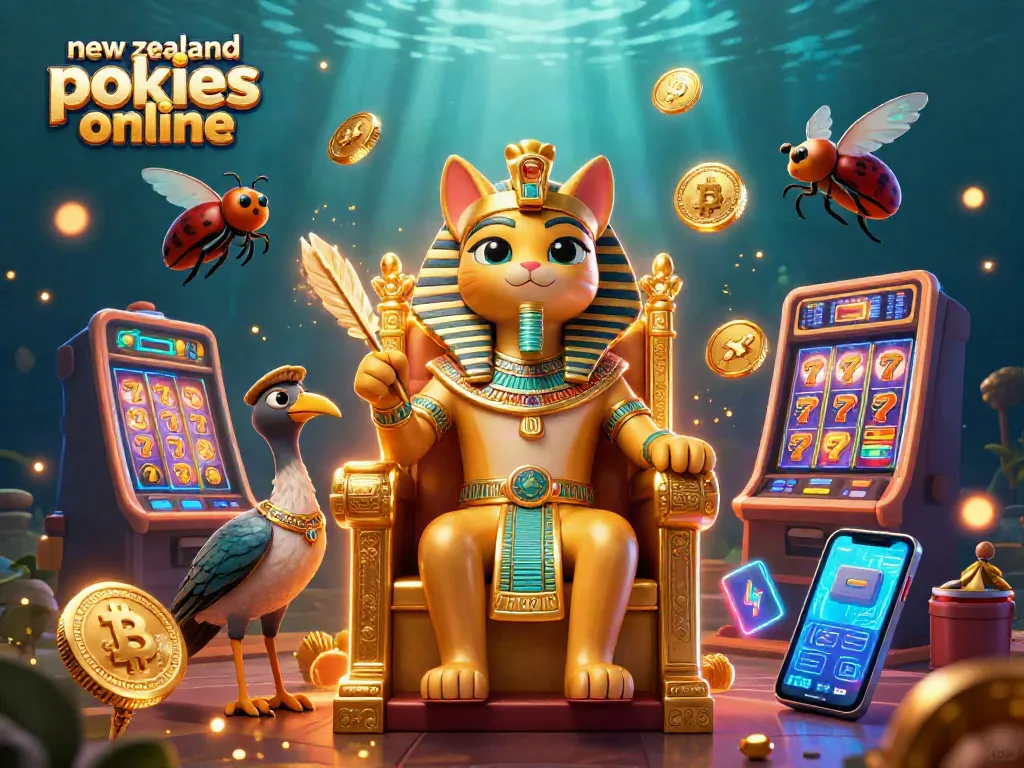 Experience the thrill of new zealand pokies online with colorful slot machines and dynamic characters!