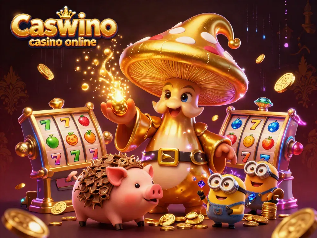 Experience thrilling gaming at Caswino casino online with vibrant slots and magical characters.
