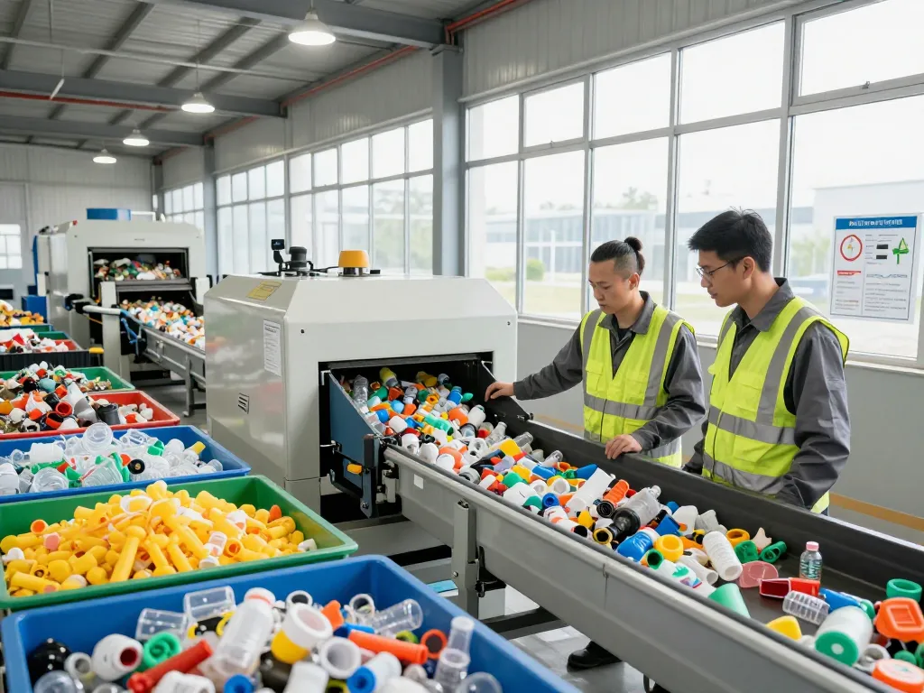 Efficient tháo ép plastic in a modern waste management facility.