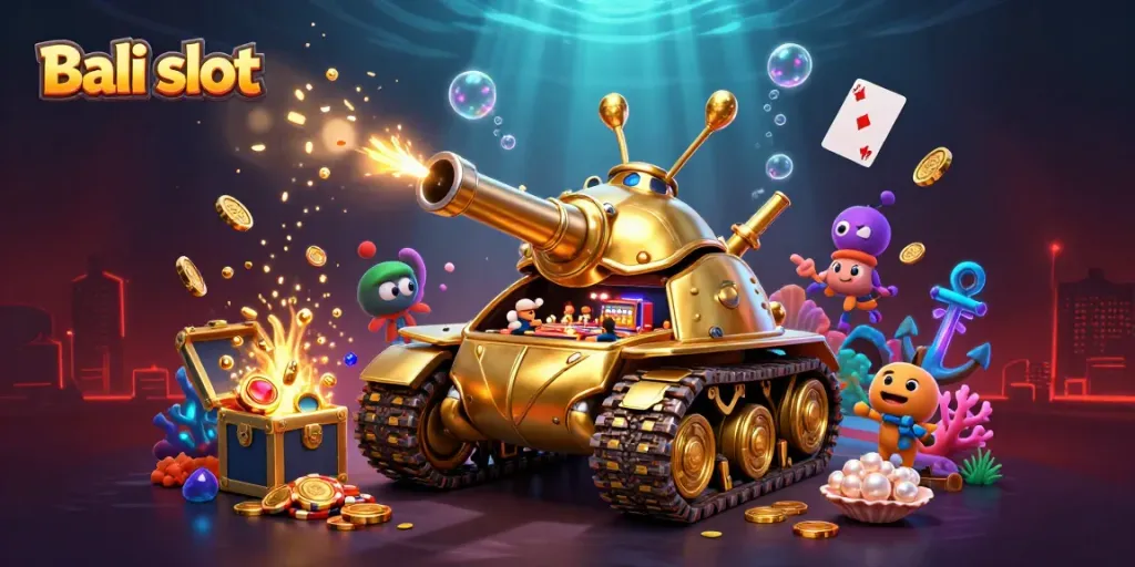 Experience thrilling Bali slot action with our vibrant casino-themed digital art.