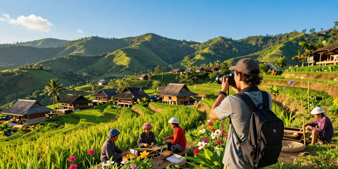 Stunning view of rokok 88 landscapes in Baadale, showcasing vibrant rice fields and cultural richness.