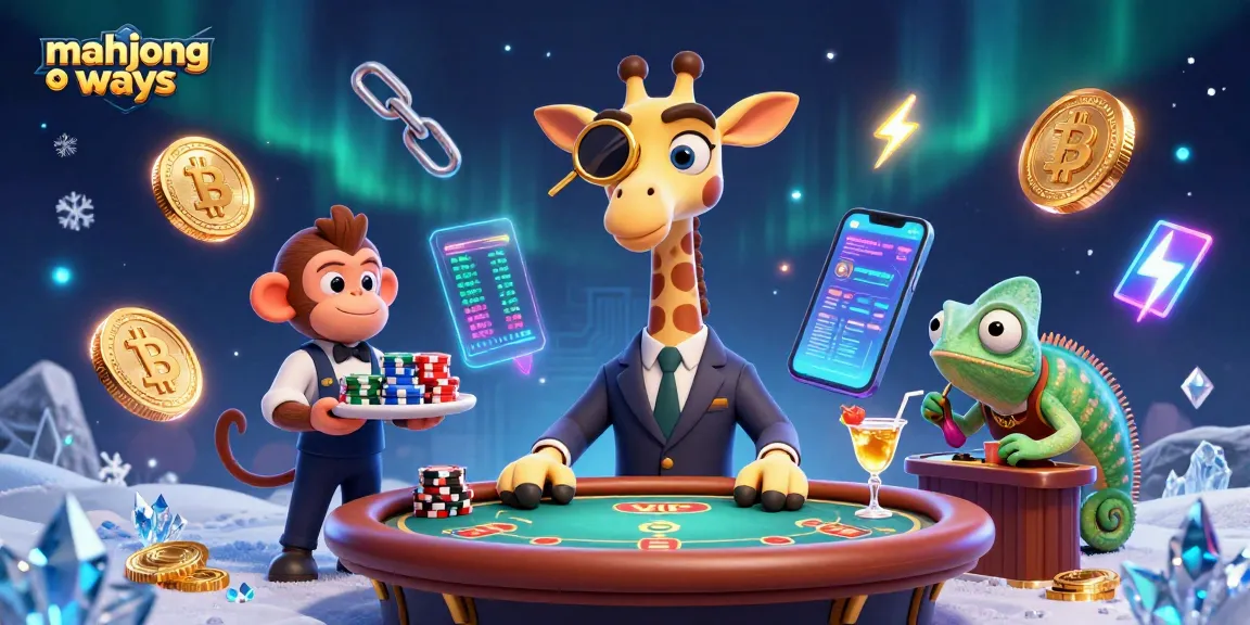 Engage with mahjong ways as a high-roller giraffe bets in a vibrant casino atmosphere.