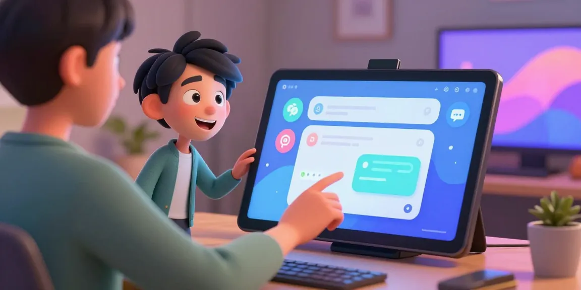 Interactive spicy ai chat simulation with animated character and vibrant UI elements creating a friendly user experience.