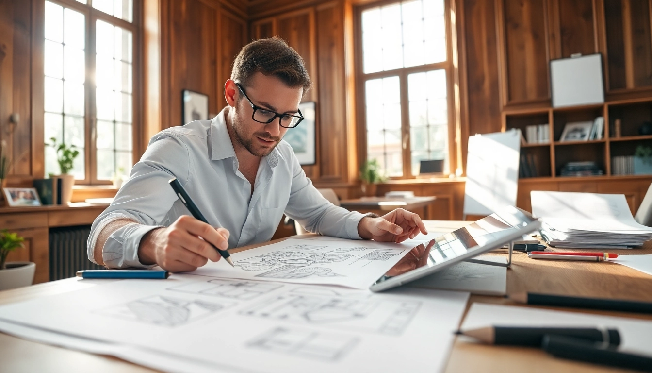 Creative process of https://bestdesignersintheworld.com/ showcased through a designer's workspace.
