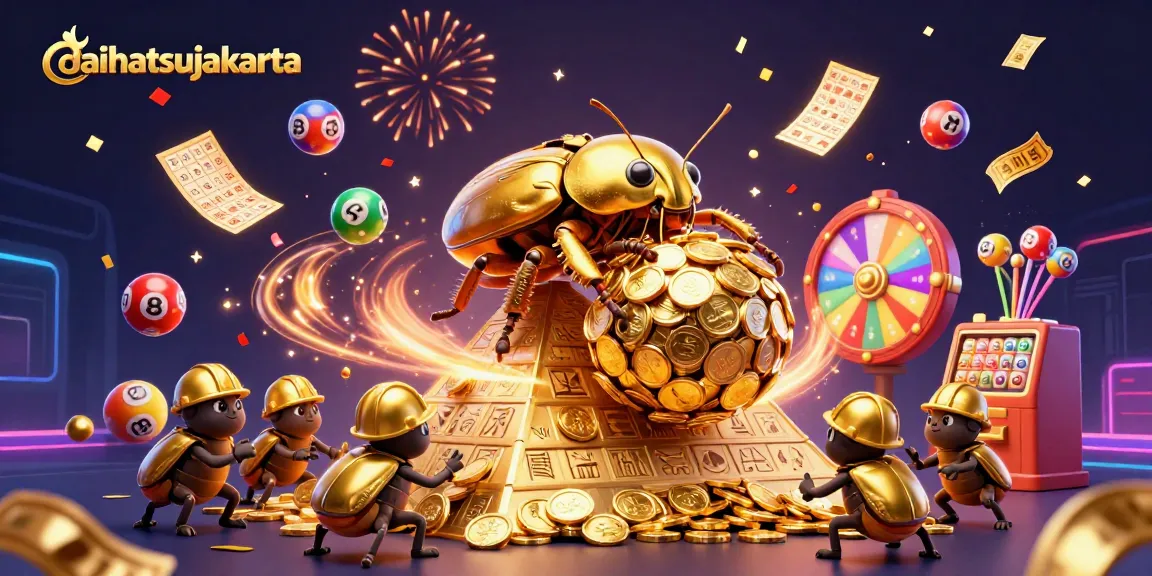Experience the thrilling action at daihatsujakarta with vibrant animated lottery balls and festive casino elements.