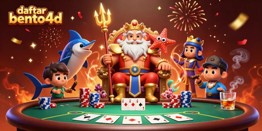 Engage in thrilling games at daftar bento4d with Neptune and poker excitement!