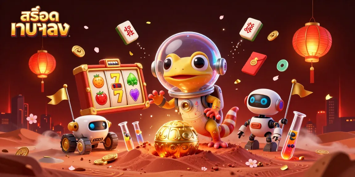 Engage in thrilling action at สล็อตเว็บตรง while a Martian gecko discovers a golden casino in 3D.