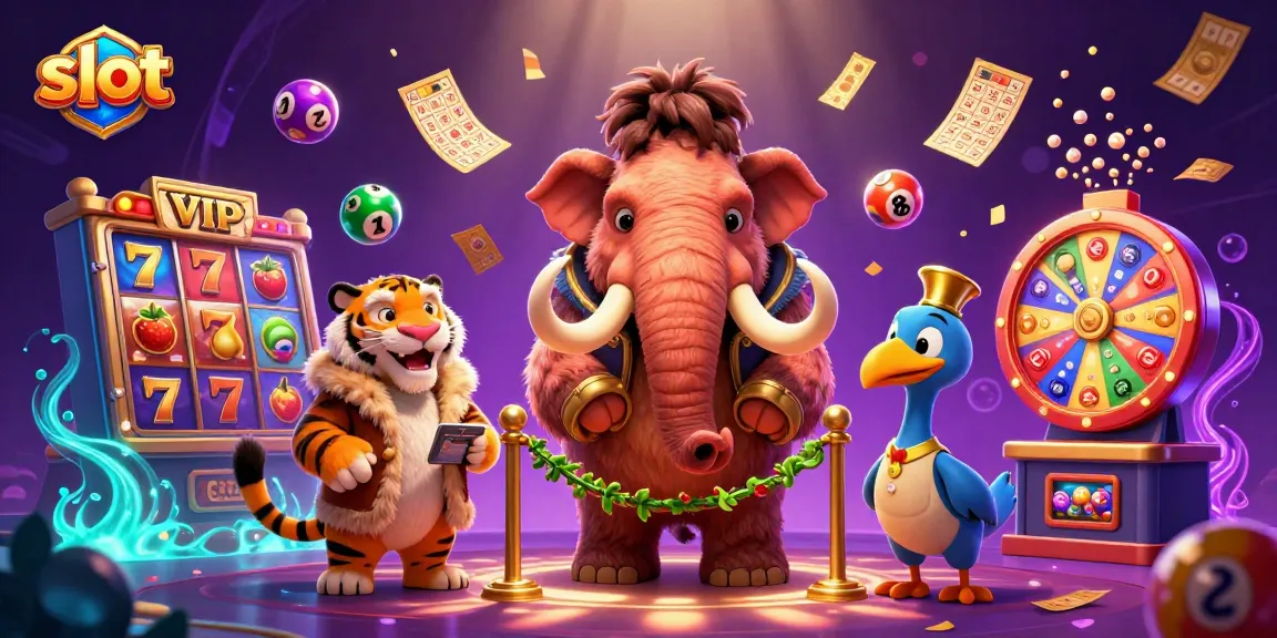 Memenangkan slot dengan burung dodo dan mammoth bouncer di kasino yang penuh warna