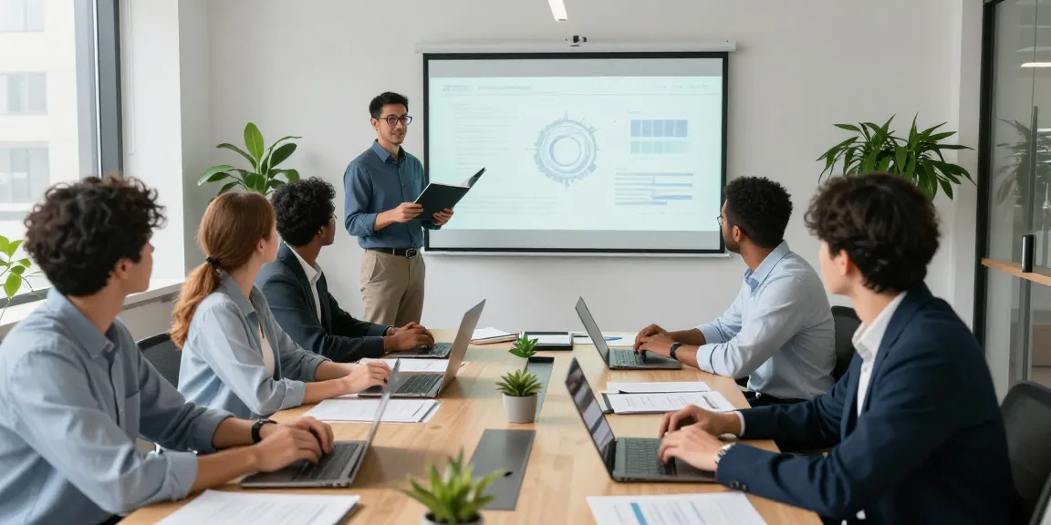 Servizio Fotografico Aziendale in un ufficio moderno con un team di professionisti che collaborano.