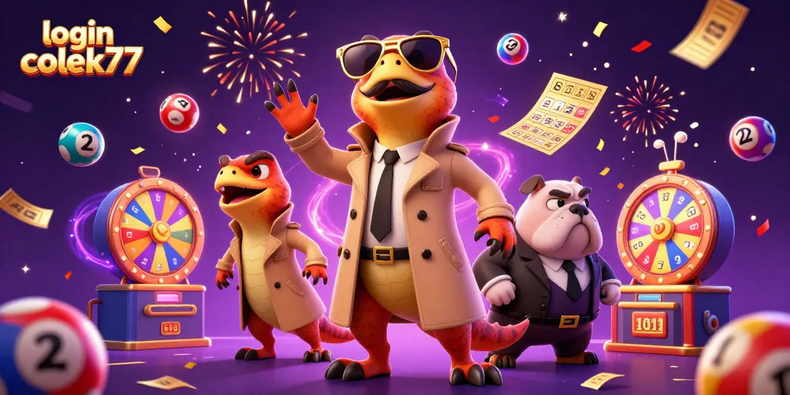 Experience the thrill of login colek77 with cartoon raptors in a casino scene full of excitement.