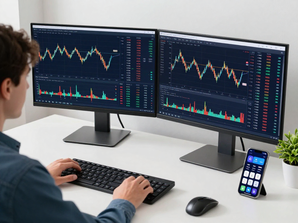 metatrader 5 官网，展示专业的加密货币交易桌面，实时交易图表和技术指标，体现区块链创新与安全性。