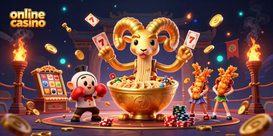 Engaging online casino action scene with colorful characters and dynamic game elements