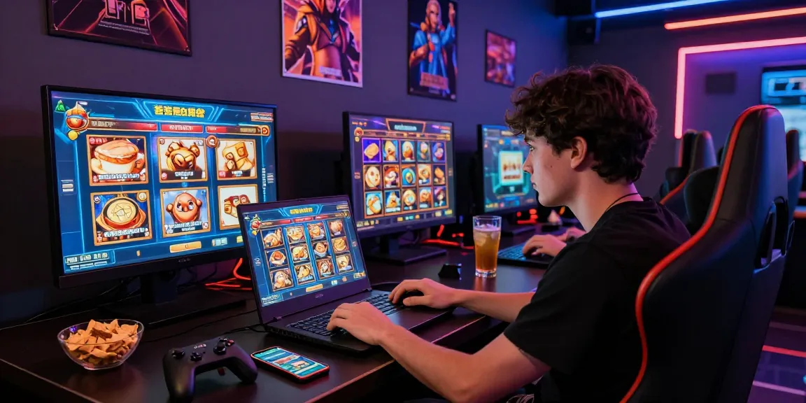 Experience slot88 resmi action on a dynamic gaming laptop with vibrant visuals.