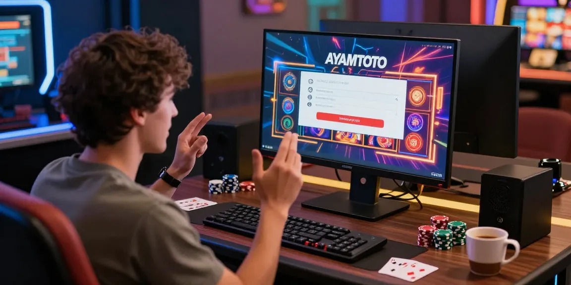 Pengalaman bermain AYAMTOTO login dengan antusiasme di ruang permainan modern.