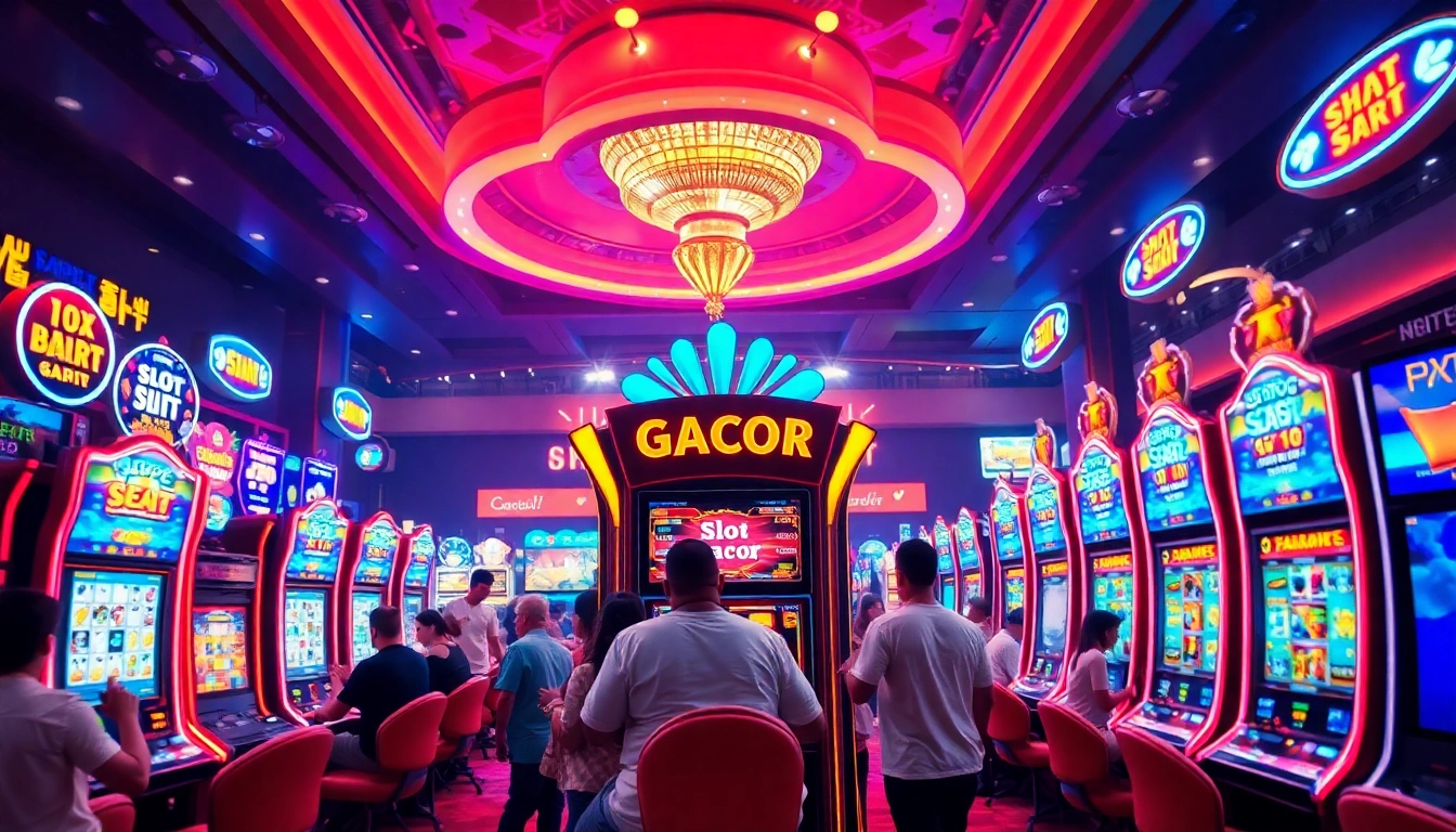 Menangkan besar dengan mesin slot gacor di kasino yang cerah dan penuh semangat.