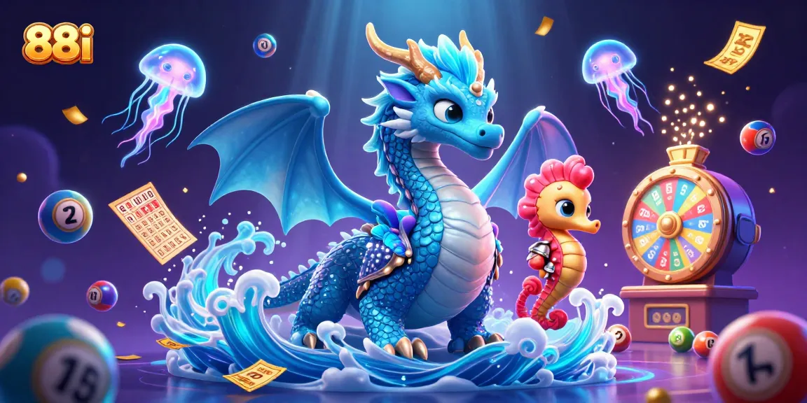 Engage with thrilling lottery fun with 88i's enchanting underwater scene featuring vibrant characters and dynamic game elements.