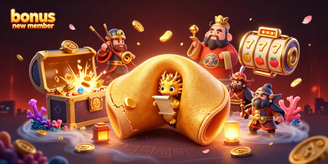Engage with bonus new member offers through dynamic 3D golden casino characters exploring rich gambling treasures.