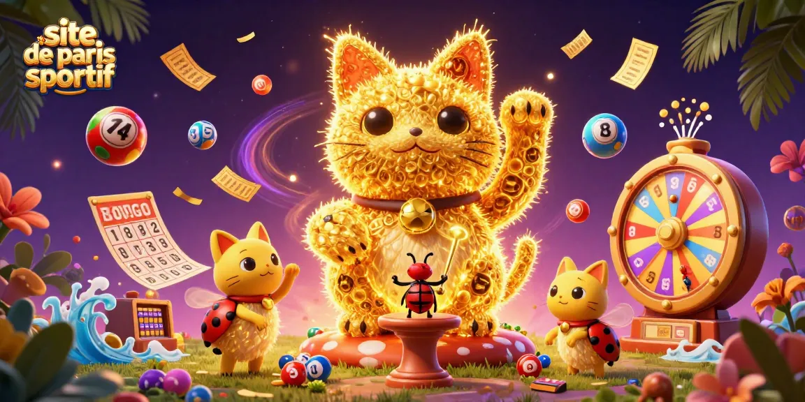 Pariez sur un site de paris sportif avec des éléments de jeu dynamiques et colorés dans une ambiance festive.