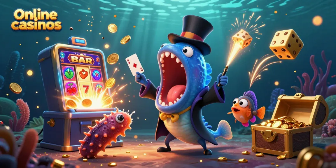Catch the excitement of online casinos with vibrant characters and dynamic symbols in action.